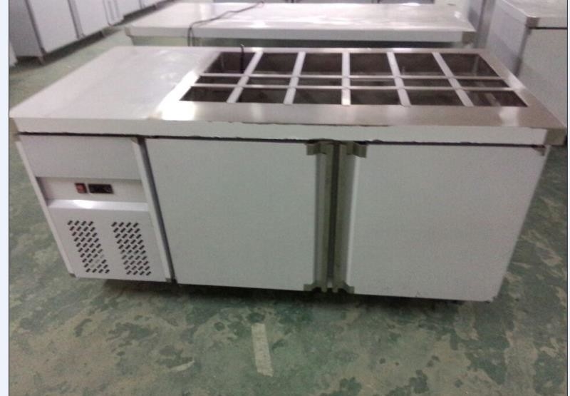 50-60Hz Commercial Pizza Prep Tables , Multiscene Pizza Preparation Refrigerator